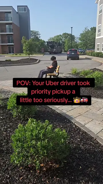 ​POV: Your Uber driver took priority pickup a little too seriously... 👑🚒👑🚒👑