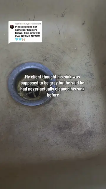 Replying to @🫶🏻KatyB🫶🏻 this sink was not supposed to be grey👀👀 #sinkcleani