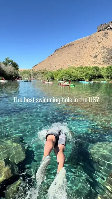📍Blue Heart Springs ID Did you know water this blue and clear existed in Idaho?