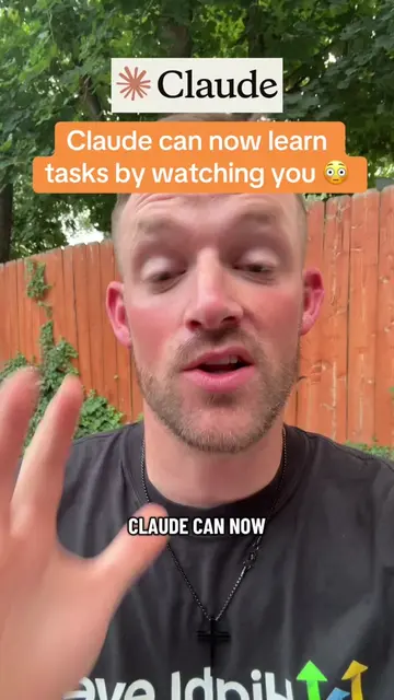 You can now train Claude to do a task by watching you 🤯 #claude #claudecode #cl