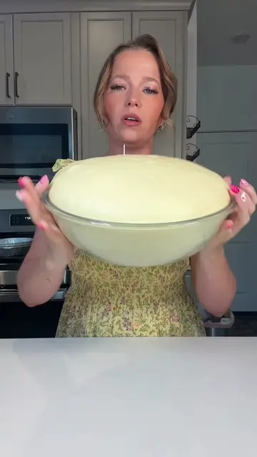 The dough is ready!  I made two dozen cinnamon rolls for customer orders—12 clas