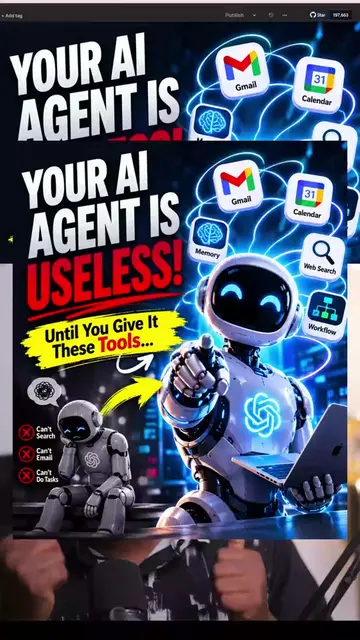 🚀 Your AI Agent isn't broken... it's just missing the right tools. Most people 