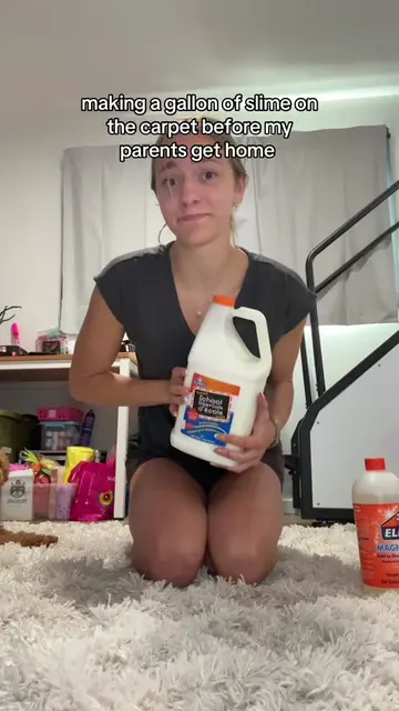 🤫 making slime on carpet 😱 #fyp #foryou #foryoupage #slime #asmr 