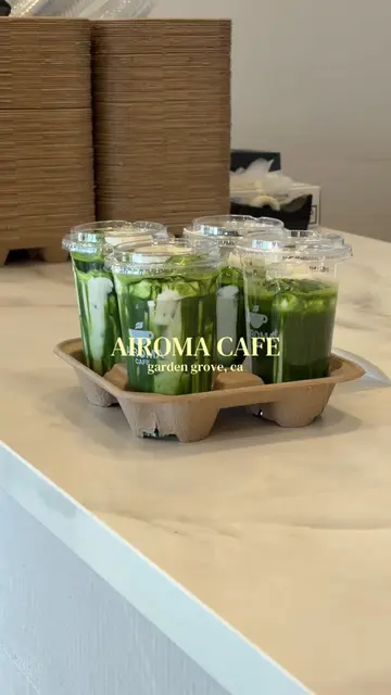 Looking for a good coffee shop to study in orange county?📚☕️ Airoma Cafe has: ✔