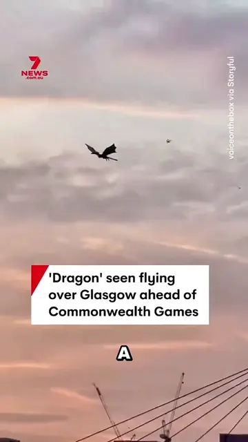 An 8-meter animatronic dragon just flew over Glasgow, and it's not CGI. #HouseOf
