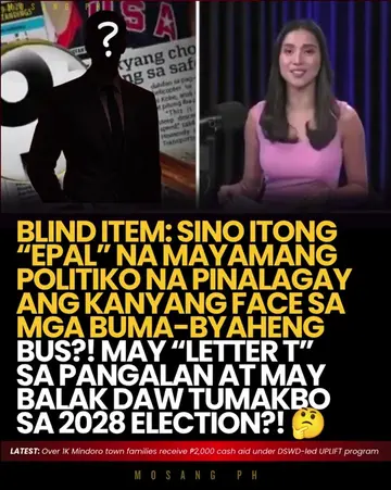 🤔 HULAAN TIME: SINO ITONG SIKAT AT MAYAMANG POLITIKO NA MAY LETTER “T” ANG PANG