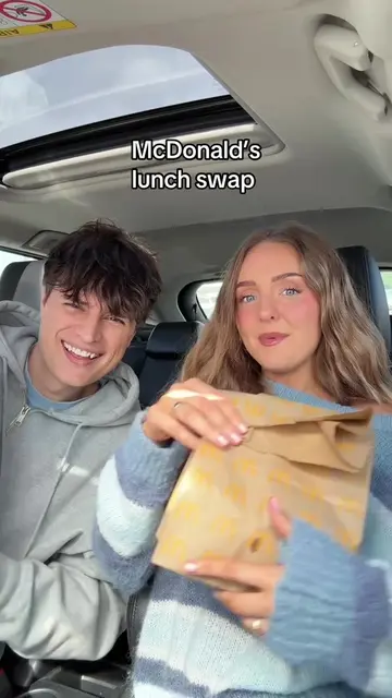 McDonald’s lunch swap #plateupwithme #foodchallenge #bestfriendchallenge 