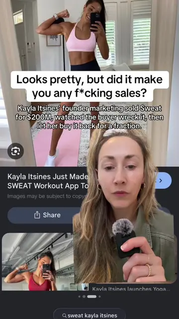 @Kayla Itsines and Tobi Pearce sold @SWEAT to @iFIT for a reported $200M. Less t