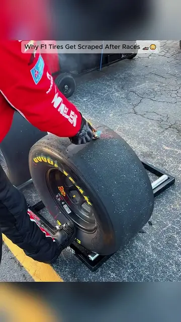 Why F1 Tires Get Scraped After Races 🏎️#F1#RacingFacts#RaceCar#DidYouKnow#fyp