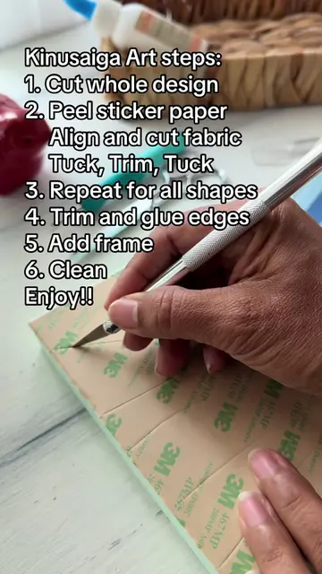 Kinusaiga Art in 6 easy steps! Kits now available in our shop, check link in bio
