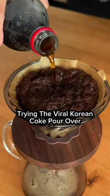 Trying the viral Korean Coke Pour Over