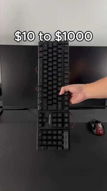 $10 to $1000 keyboards. Pick one. #gamingkeyboard #mechanicalkeyboard #keyboardr