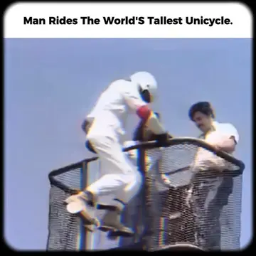 Breaking the limits of balance... Riders have built some of the world's tallest 