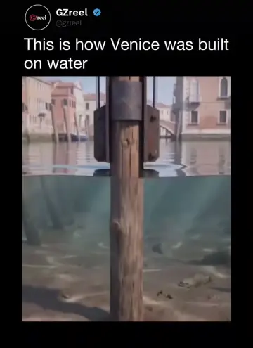 Venice was built on water using an ingenious engineering technique that has allo