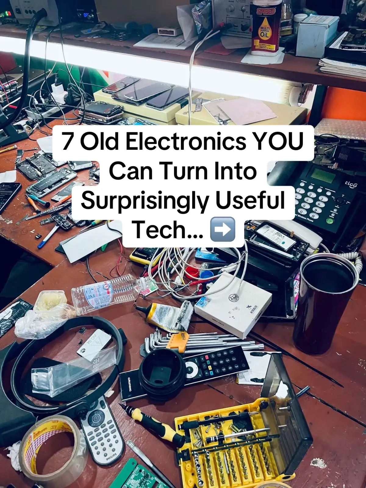 Before you throw away old electronics, take a closer look at what is inside. Man