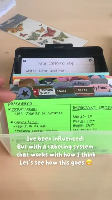 Index card planner system #indexcards #flashcards #planners #stationery 