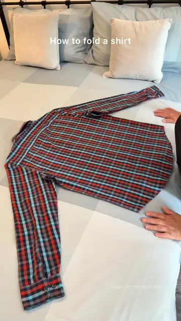 How to fold a shirt. This folding technique is easy and fast and helps save spac