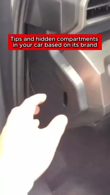 Tips and hidden compartments in your car based on its brand. #cars #mechanics #t