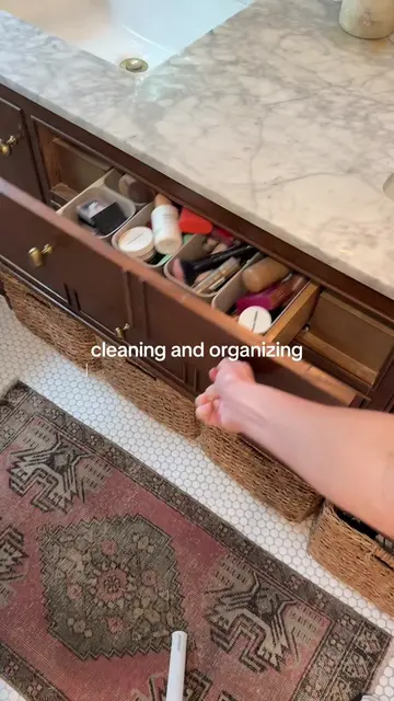 declutter and organize my bathroom drawers with me !!! #bathroomorganization #ba