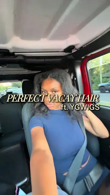 POV: You found the perfect vacation hair.🌴 @Ygwigs Water Wave boho hair had eve