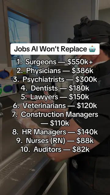 🤖 AI is changing the game — but these careers are built to last. Here are 10 jo