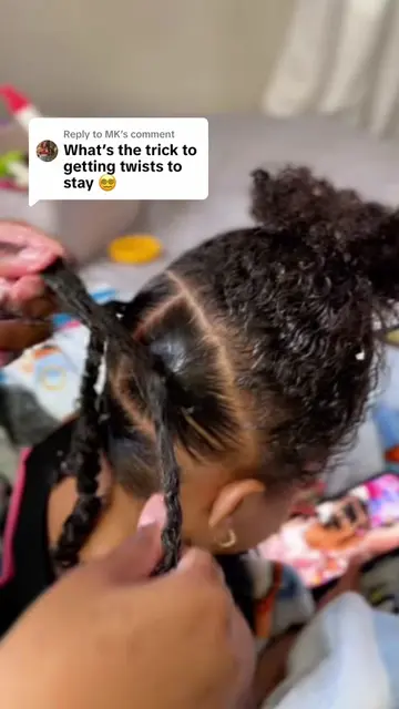 Replying to @MK I add product while twisting, then twirl the ends around my fing