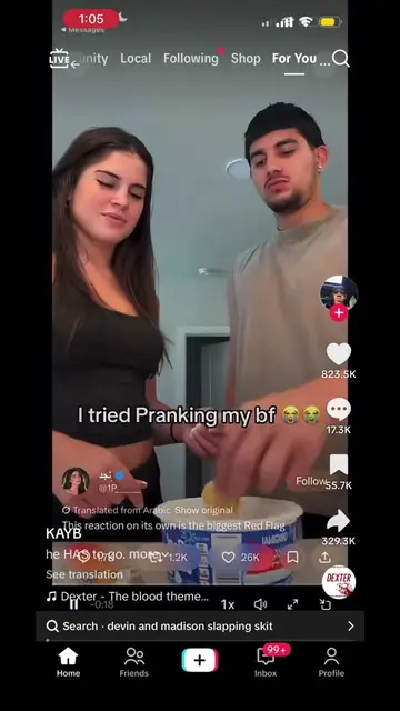 There was no need for bro to react like that #prank #whippedcream #fypシ゚viral 