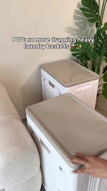 “Roll it instead of carrying heavy loads 🤯🛞 comment ‘LAUNDRY’ if you want it!”