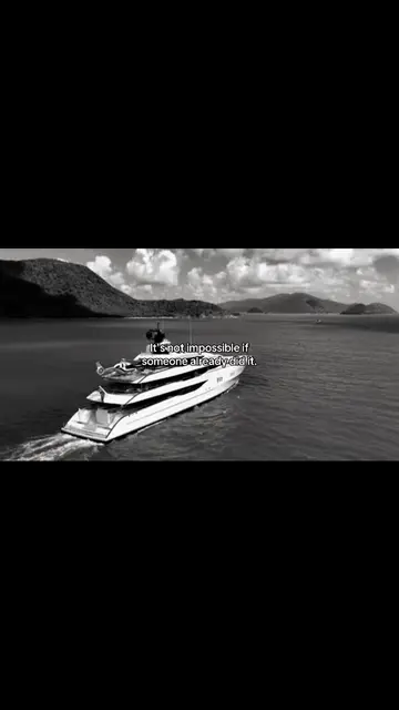 lt's not impossible if someone already did it. #impossible #yacht #dream #rich #