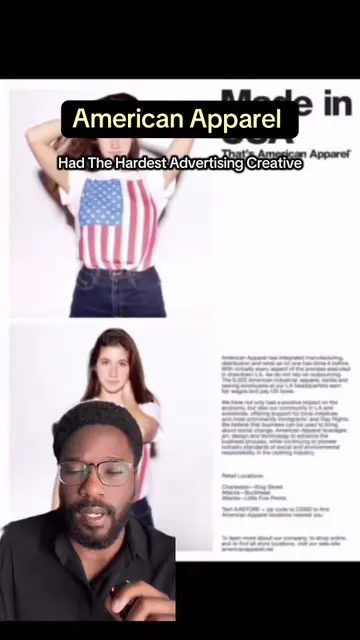 American Apparel's photography style in their advertising campaigns was absolute