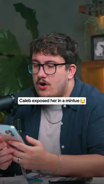 Caleb exposed her in a mintue😮 #calebhammer #calebhammerfans #calebhammerclip #