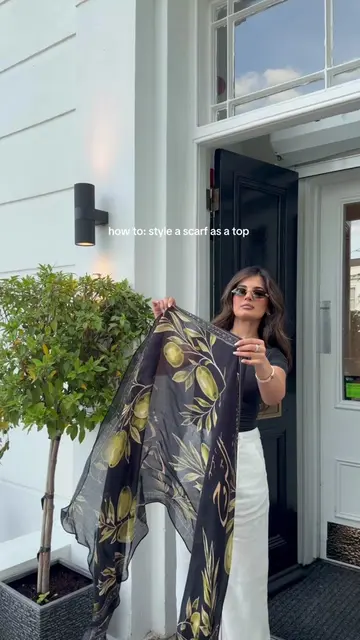 how to style a scarf into a cape top @BaytArRūh 🫒  #modestfashion #fashiontikto