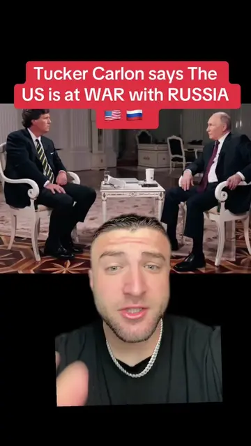 Tucker Carlon says The US is in CONFLICT with RUSSIA. #usa #trump #war #ww3 #ira