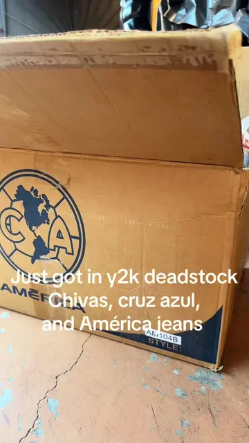 just got in 100 deadstock soccer jeans #cruzazul #clubamerica #americafutbolmx  