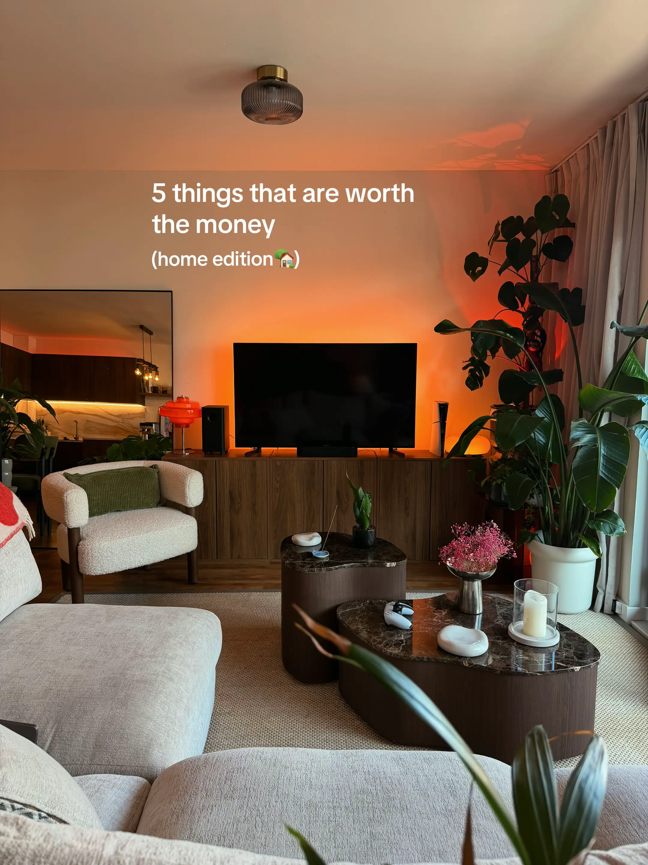 5 things that are worth the money… 🧡🏡 - @IKEAUK Eket units  - @Amazon dining c