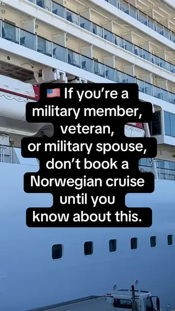 Not everyone knows Norwegian Cruise Line offers year-round military benefits. 🇺