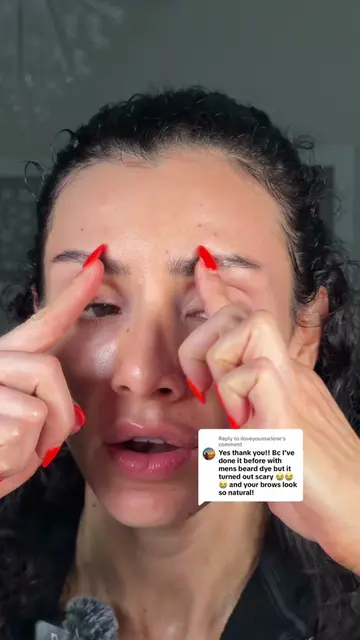 Replying to @iloveyoumarlene this is how I dye my eye brows at home 🤍 #browrout