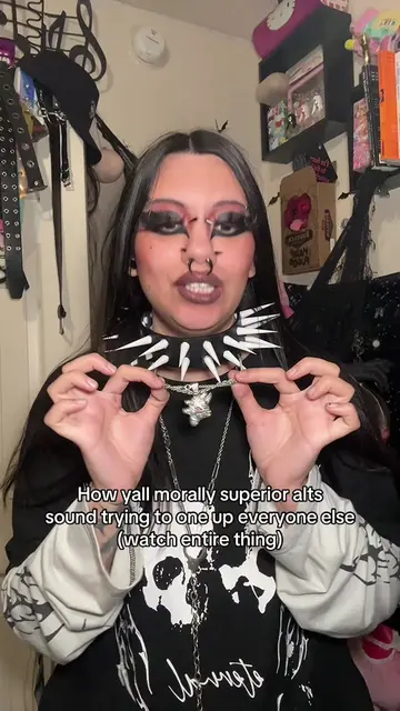 My choker is from a DIY’ed small business and shirt from depop but it was also f