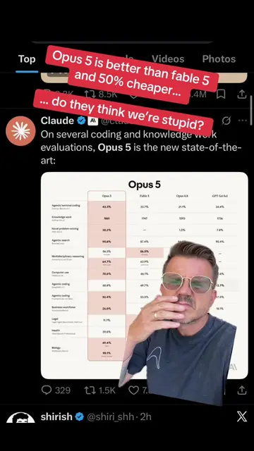 Someone, please explain to me how Opus 5 can be better than fable 5 and 50% chea