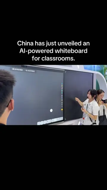 🚨 BREAKING NEWS: China has just unveiled an AI-powered whiteboard for classroom