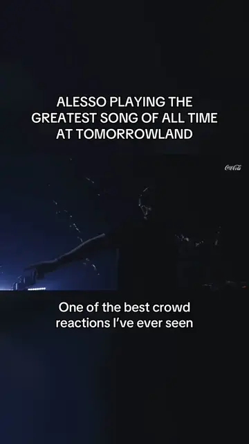 This moment holy… @Alesso playing out the greatest song of all time at @Tomorrow