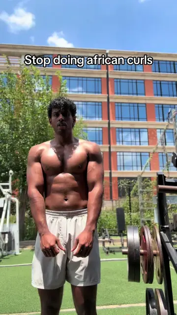 just cause it sounds cool doesn’t mean it’ll work #africancurls #biceps #gym #fi