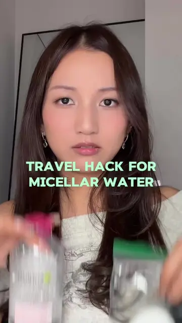 Travel hack I swear by ✈️!! Take your @Garnier Canada micellar water on the go l