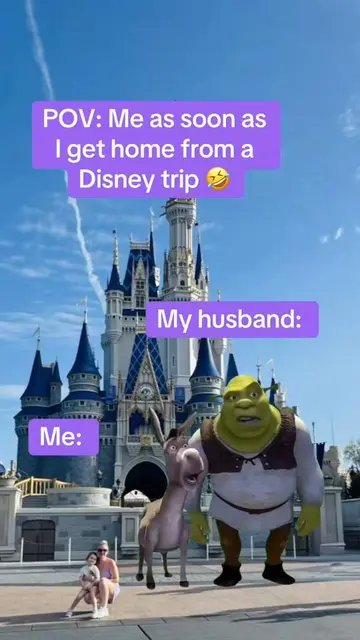 🤣 POV: Me approximately 17 seconds after getting home from a Disney trip… “Wow…