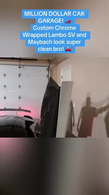 MILLION DOLLAR CAR GARAGE! 🏎️
 Custom Chrome Wrapped Lambo SV and Maybach look 