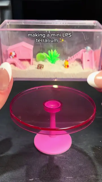 handmade by the super talented @Beck !!🩵 making the most mini LPS terrarium 🐶✨
