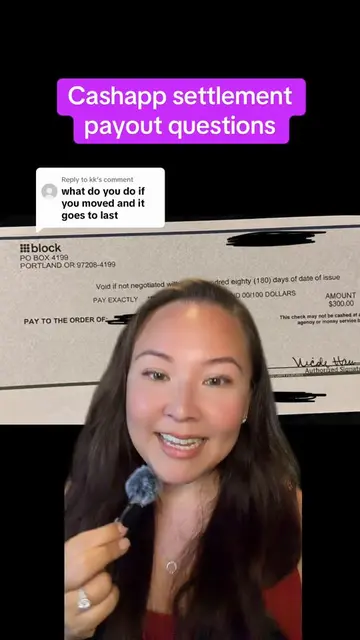 Replying to @kk the CashApp settlement checks are going to the address they have