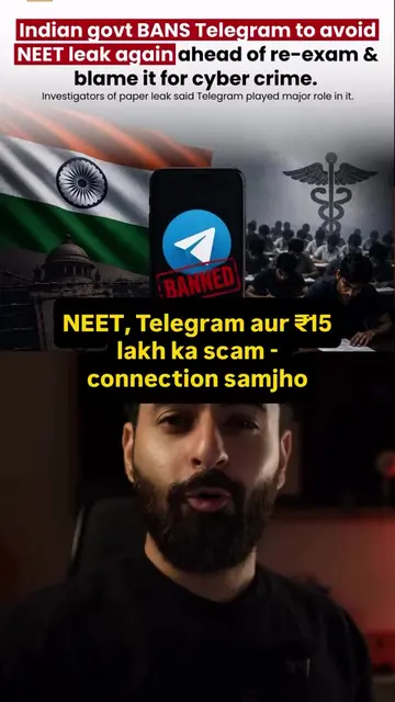 Scam hone se bachgya tumhare sath. #neet #programming #scam #telegram #bann