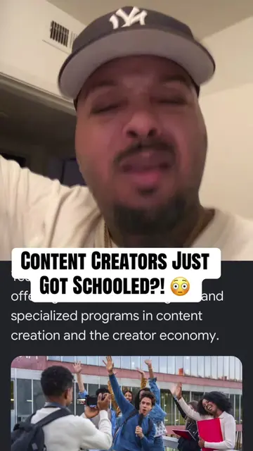 They really turned content creation into a college major… good idea or the begin