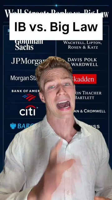 Investment Banking vs. Big Law #wallstreet #investmentbanking #financecareers #l